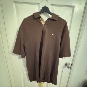 Burberry Brown Cotton Polo Shirt – Men’s XL